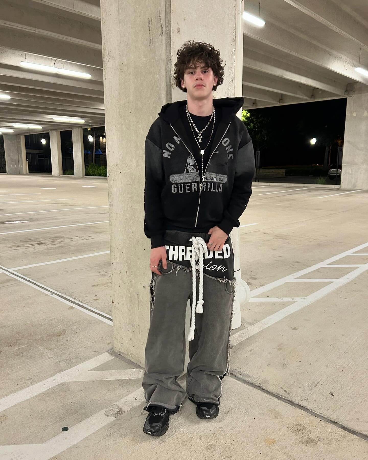 Guerrilla Noir Zip Hoodie